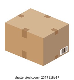 Carton box in vector images.