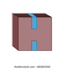 carton container cardboard box pack closed package paper