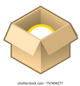 Carton with content