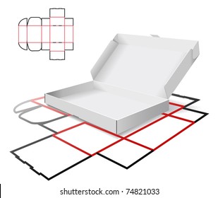 The carton and cutting scheme is shown in the picture.