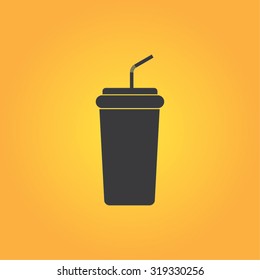 Carton drink vector icon for web and mobile