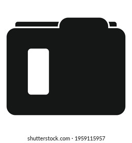 Carton folder icon. Simple illustration of Carton folder vector icon for web design isolated on white background