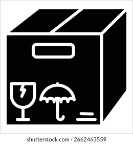 Elemento de ícone de caixa para design