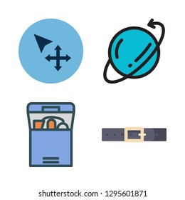 carton icon set. vector set about move, delivery, belt and box icons set.
