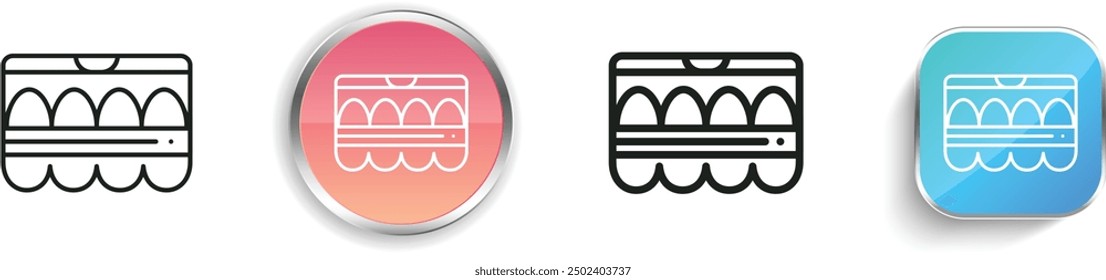 carton icon. Thin Linear, Regular and Button Style Design Isolated On White Background
