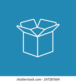 Carton opened Package Box icon