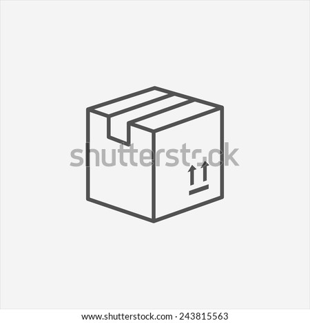 Carton Package Box icon