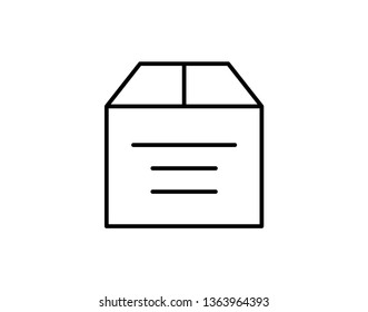 Carton Package Box icon - Vector 