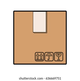 carton packing box icon