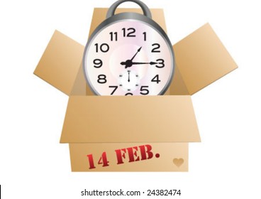 The carton paper box for valentine's gifts