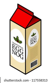 A Carton Of Traditional Egg Nog.