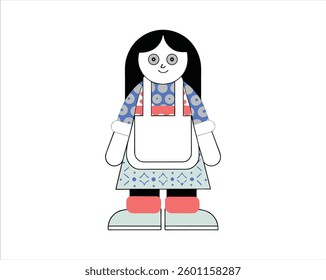 Carton vector , doll vector and doll icon free eps download