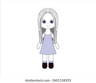 Carton vector , doll vector and doll icon free eps download