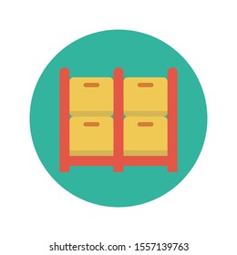 carton vector flat colour icon
