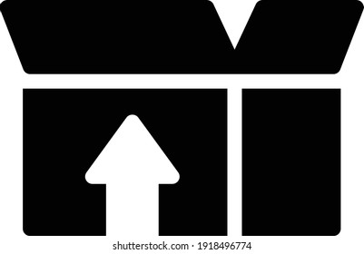 carton vector glyph flat icon