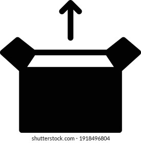 carton vector glyph flat icon