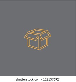 Carton vector icon