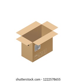 Carton vector icon