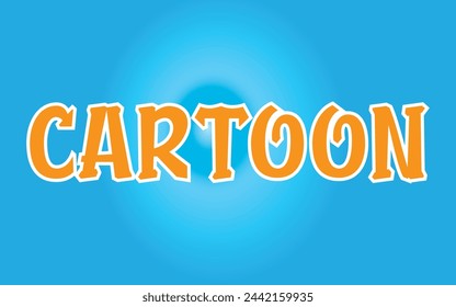 Cartoon 3D editable text effect, text sticker
