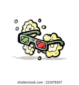 cartoon 3D glasses