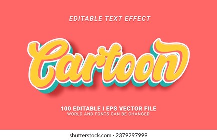 cartoon 3d style text effect