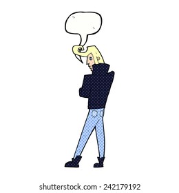 Cartoon 50er Jahre Ledermantel