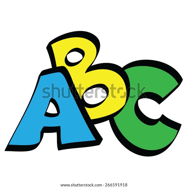 Cartoon Abc Letters Vector Icon Stock Vector (Royalty Free) 266591918 ...