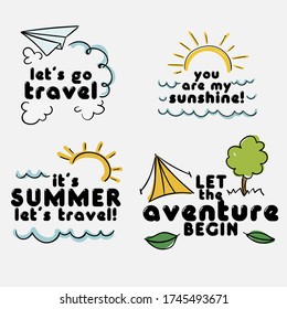 Cartoon abstract with typography design