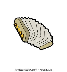 cartoon accordion