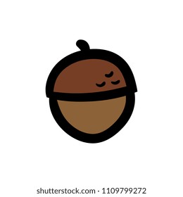 Cartoon Acorn Illustration