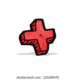 cartoon addition symbol