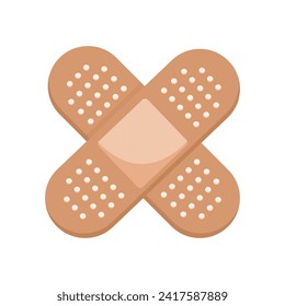 Cartoon adhesive bandage band aid graphic icon symbol