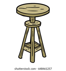 cartoon adjustable artist stool