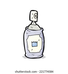 aerosol de dibujos animados