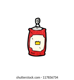 cartoon aerosol can