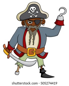 Cartoon African pirate