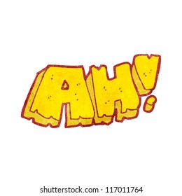 cartoon AH! shout