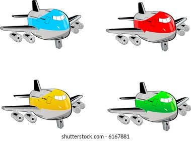 Cartoon aircraft