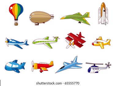 Cartoon Airplane Icon
