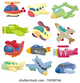 Cartoon-Flugzeugsymbol