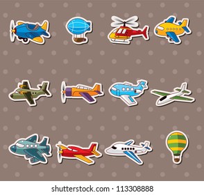 Cartoon Airplane Stickers