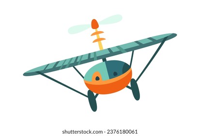 Cartoon Airplane Vehicle Vector Illustration