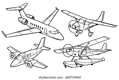Aeroplane Sketch Images Stock Photos Vectors Shutterstock