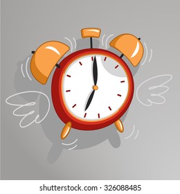 cartoon alarm clock