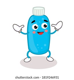 Caricatura Fondo vector de gel de alcohol