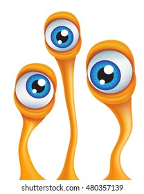 Cartoon Alien Eyes