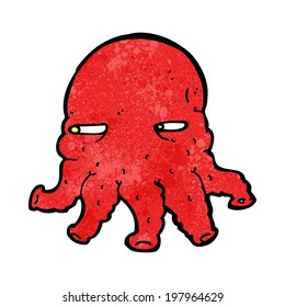 cartoon alien face