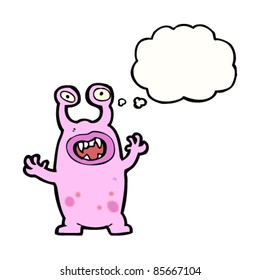 cartoon alien invader