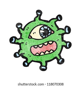 cartoon alien monster