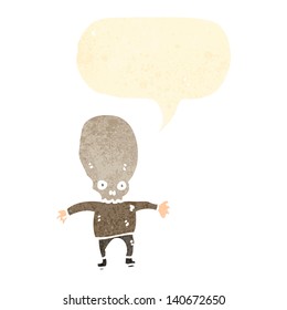 monstruo extraño de caricatura